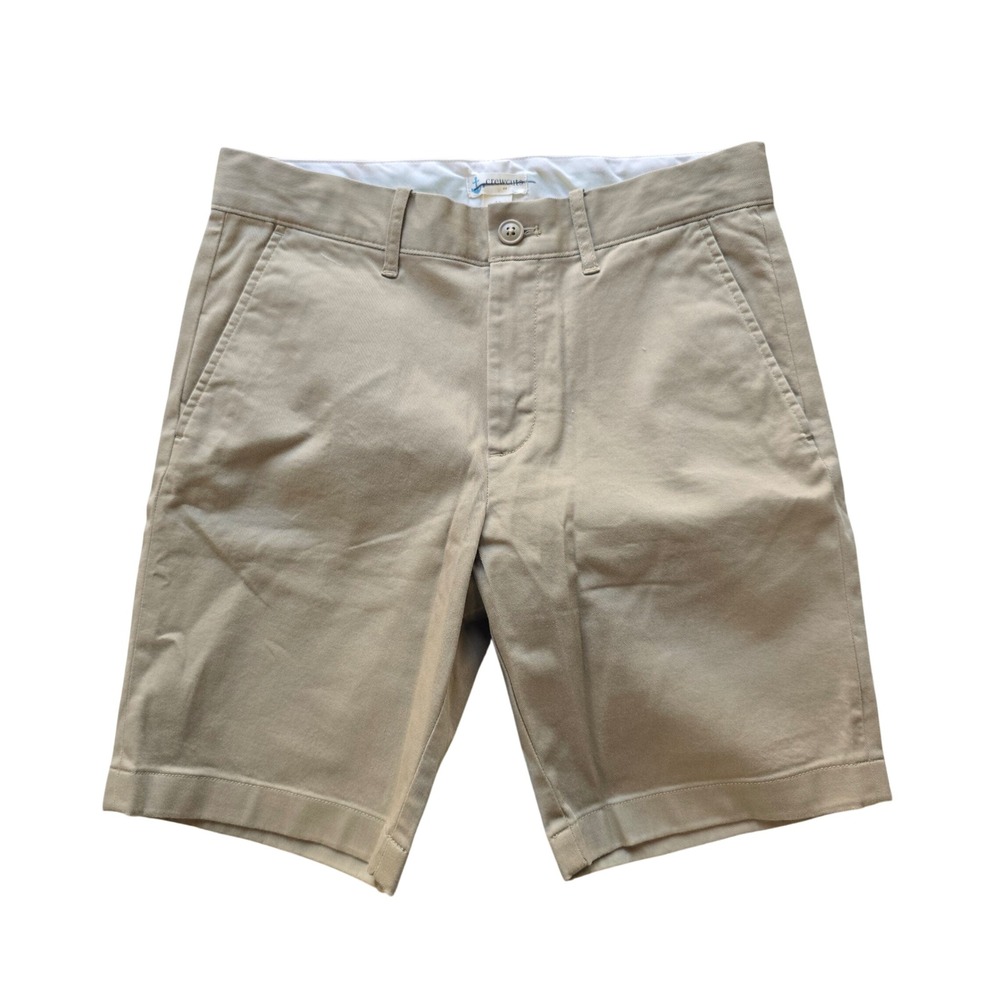 Crewcuts NWT Khaki Chino Shorts Kids Size 14 Adjustable Waist Flat Front Uniform
